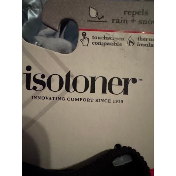 Brand New Isotoner Womens Size S/M Blue Snow Rain Repellant Gloves Touchscreen - Picture 5 of 7